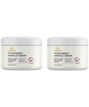Swanson Pycnogenol Wrinkle Cream 2 fl Ounce (59 ml) Cream (2 Pack) 2 Fl Oz (Pack of 2)