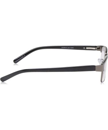 Buy Foster Grant Men's Leo Square Reading Glasses - Gunmetal/Transparent 2x | Stylish & Comfortable Reading Eyewear | Fast International Shipping - Buy Online on GoSupps.com