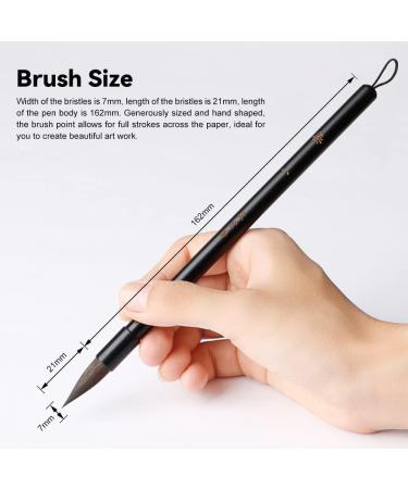 LIGHTWISH Watercolor Brushes - Professional Mop Round Paintbrush for Art Painting, Illustration & Animation - Art Supplies for Rendering - RX12 - Buy Online on GoSupps.com
