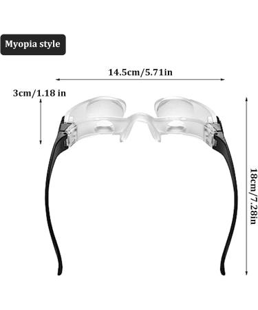 HoveeLuty Magnifying Glasses Adjustable 4X Magnifying Eyewear Anti-Glare Wearable Magnifier Glasses Greats for Myopia Seniors Watching TV for Low Vision Reading Fishing - Buy Online on GoSupps.com