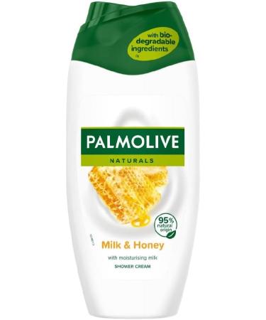 Colgate Palmolive Co Palmolive Shower Gel Naturals Honey & Milk 6 x 250 ml cream shower with honey and milk extracts - Buy Online on GoSupps.com