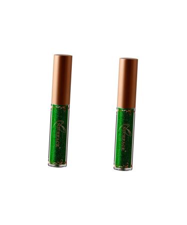Didiseaon 2pcs Colorful Eyeliner Pen Glow Liquid Eyeliner Liquid Eyeshadow Waterproof Eyeliner Metal Highlight