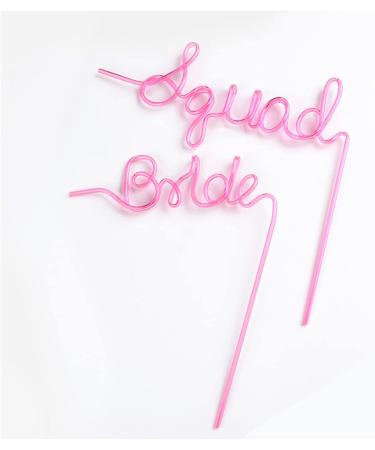 Bride-to-Be Straw Summer Beach Pool Wedding Engagement Bridal Shower Bachelorette Party Birthday Party Decoration Gift Clear Plastic Straws Bulk - Buy Online on GoSupps.com