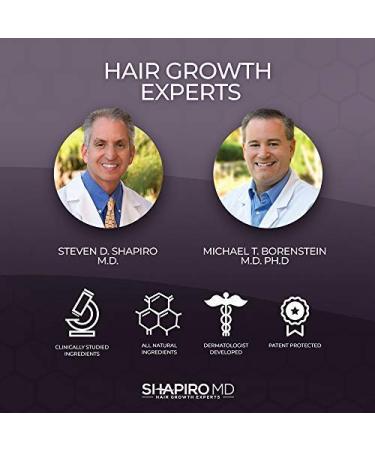Dermatologist Developed Hair Loss Leave-in Conditioner | Vegan DHT Fighting Formula for Thinning Hair | Healthier, Fuller, Thicker Hair - Shapiro MD | 1-Month Supply - Buy Online on GoSupps.com
