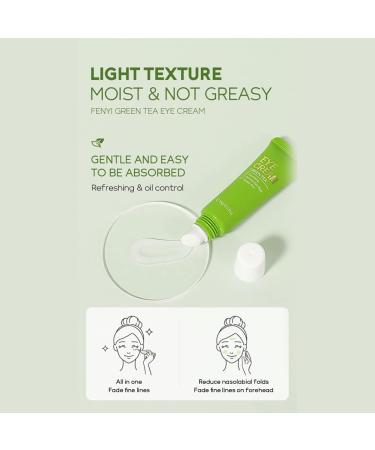  Fyearfly Green Tea Eye Cream 15g Eye Cream Nourishing Eye Cream to Reduce Dark Circles and Firm Skin. Moisturizing Eye Cream for All Skin Types - Buy Online on GoSupps.com