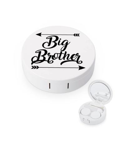 Soon to Be Big Brother Round Case For Contact Lens Kit Storage Box with Mirror Printed