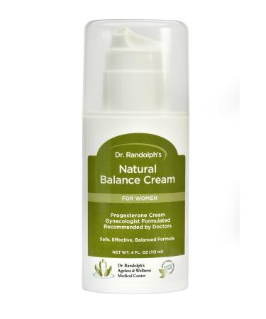 DR. RANDOLPH'S Topical Progesterone Cream - Perimenopause Menopause and PMS Support - For Mood Swings Insomnia Fatigue Hot Flashes & Night Sweats - 4oz Bottle For hormone balance