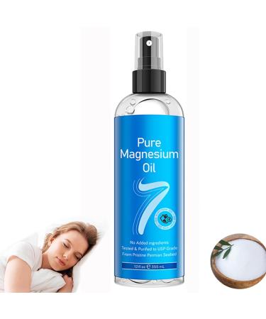 ZRREMRE Pure Magnesium Oil Spray Big 12 fl oz Topical Organic Magnesium Spray Magnesium Spray for Sleep Magnesium Spray for Feet Body Easy to Absorb and Use