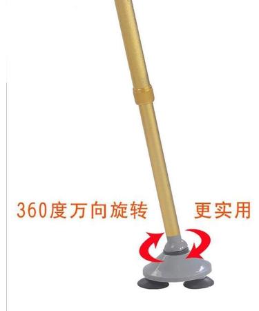Canes Elderly Crutches Aluminum Alloy Small Three- Foot Cane with Anti- Skid Folding Foot Crutches A It's so Kind of You Prosperous - Buy Online on GoSupps.com