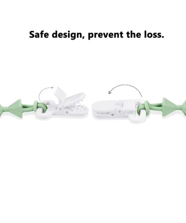 Pandaear 5 Pack Baby Pacifier Chain - Silicone Universal Holder for Boys & Girls - Continuous Design Toy Pacifier Band - Buy Online on GoSupps.com