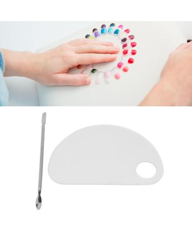  Julyue Acrylic Cosmetic Palette with Spatula Thumb Hole Nail Art Mixing Palette Transparent Drawing Mixing Palette Foundation Mixing Tray for Li Foundation - Buy Online on GoSupps.com