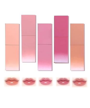 Water Glow Lip Tint Long Lasting Moisturizing Lip Oil Lip Tint Tinted Gloss Non-Stick Cup Waterproof Lip Tint Mini Moisturizing Lip Gloss Gift for Her