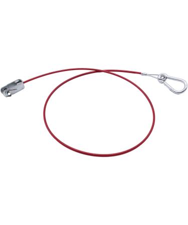 100cm Length Stainless Steel Dependable Trailer Dismounting Safety Rope With Forked Head U Shaped Clip Carabiner Durable Stainless Steel Trailer Rope Versatile Towing Rope Reliable Trailer Rope Sturdy - Buy Online on GoSupps.com