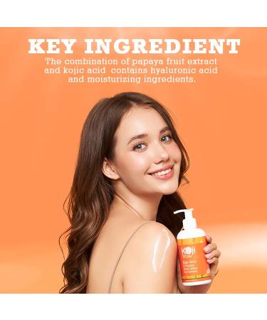 Koji White Kojic Acid & Papaya Body Lotion Gift Set for Women - Skin Brightening & Nourishing - Vegan & Cruelty Free - 8.45 Fl Oz x 2 - Buy Online on GoSupps.com