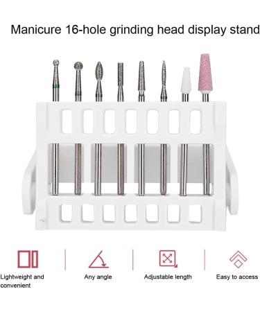 Sonew Nail Drill Holder - 6 Holes for Nail Drill Bits | Nail Art & Polish Manicure Tools Storage Box - International Shipping Available - Buy Online on GoSupps.com