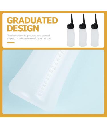 FRCOLOR 3pcs Hair Dye Applicator Bottles - Professional Dry Cleaning & Oil Squeeze Bottles for Salon Use (19x4.7cm - Buy Online on GoSupps.com