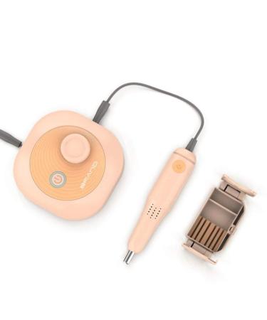 25000rpm Professional Nail Drill High Speed Low Noise Portable Electric Efile Drill for Shaping Buffing Removing Acrylic Nails Gel Nails Nail Buffer Manicure Pedi Yellow