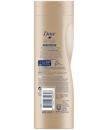 2 Pack of Dove Nourishing Body Care Visible Glow Gradual Self-Tan Fair to Medium Body Lotion 400ml - Buy Online on GoSupps.com