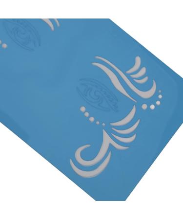 9 Sheets Reusable Makeup Stencils - Perfect for Festivals Birthdays & Performances | International Shipping Available - Buy Online on GoSupps.com