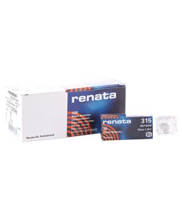 Strip of 10 Genuine Fresh Renata 315 SR716SW Swiss Made Silver 1.55v Batteries