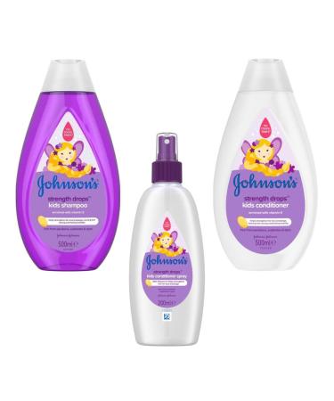 Johnson's Baby Kids Children Strength Shampoo Conditioner Drops Hair Care (Strength Drops)