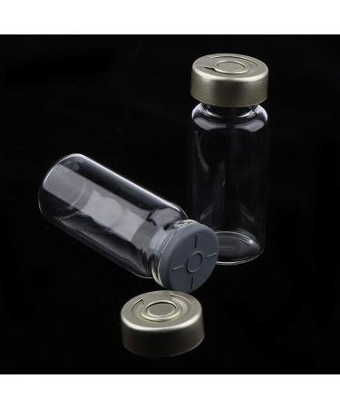 20Pcs Empty Sealed Sterile Serum Clear Glass Vials with - Clear 10ml - Buy Online on GoSupps.com