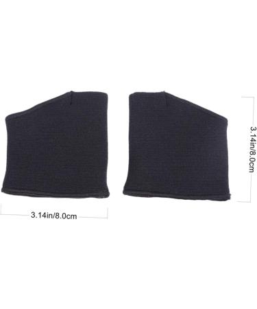 2pcs Half Sleeve Bunion Straighteners + Night Splint Heels Cushioning Pads | Black | 8X6CM - Buy Online on GoSupps.com