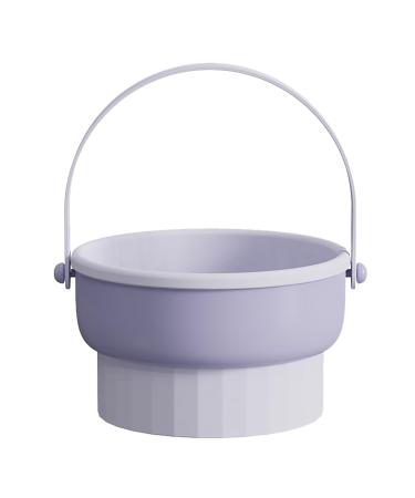 Makeup Brush Cleaning Rack 3 in One Storage Box Hanging Dry Rack for Makeup Tools Sponges Powder Puff Wash Box Makeup Tools Drying Rack () Purple