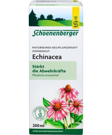  Schoenenberger Schoenenberger Echinacea Naturr. Herbal Juice Organic Echinacea (6 x 200 ml) - Buy Online on GoSupps.com