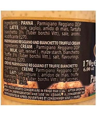 Giuliano Tartufi White Sauce with Parmesan Reggiano PDO and Bianchetto Truffle 170g x 6 - Buy Online on GoSupps.com