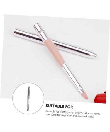 minkissy Lip Brush with Lid Eye Shadow Applicators Travel Makeup Brush Lip Gloss Applicator Lipstick Cosmetics Brush Travel Lipstick Brush Lip Makeup Brush Lip Brush Applicator Fiber Wool 10.4x1cm Pink - Buy Online on GoSupps.com