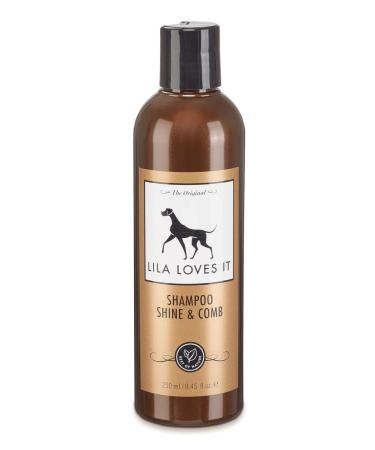 Shampoo for dogs - natural fur care with argan and lavender oil vegan without parabens without perfume & without silicone shampoo shine & comb from Lila Loves IT 250 ml - Buy Online on GoSupps.com