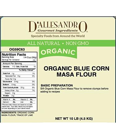 Organic Blue Corn Masa Flour - 10 Lb - Buy Online on GoSupps.com