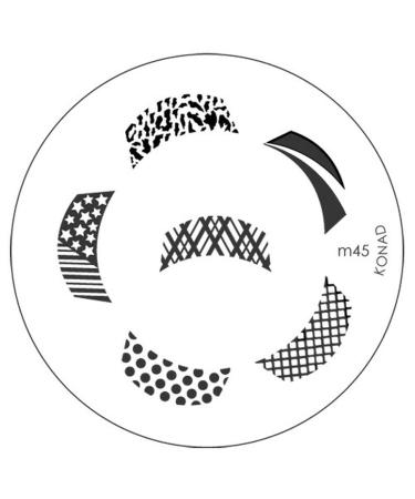 Konad stencil stamping stamping stencil M45