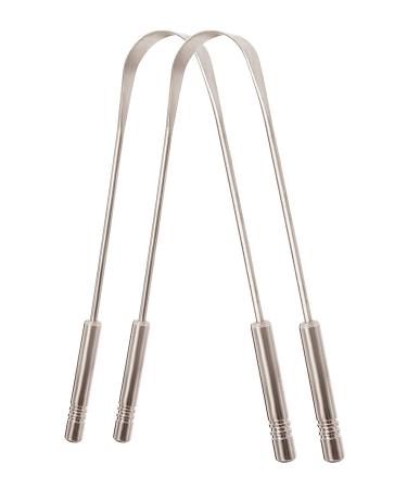 TONGUE SCRAPER 100% Useful Professional Tongue Scraper Cleaner Reusable Stainless Steel Tongue Scrapers Narrow Blade Nice Case