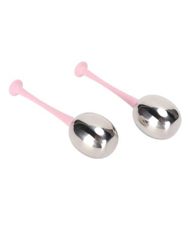 Facial Ice Glove Massaging to Reduce Swelling Stainless Steel Ergonomic Design Stainless Steel Ice (Pink Handle)