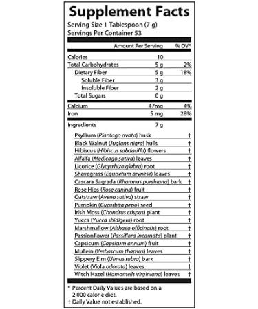 AIM Herbal Fiberblend Unflavored Powder 13 Oz - Natural Fiber Supplement - Buy Online on GoSupps.com