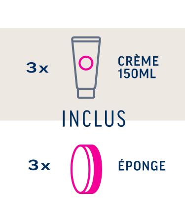  Veet VEET PURE Hair Removal Cream Under the Shower Body and Legs Normal Skin No Amonia Odour Pack of 3 x 150 ml - Buy Online on GoSupps.com