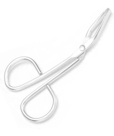 Yutoner Scissors Shaped Eyebrow Tweezers Set - Stainless Steel, Easy Handle, Flat Tip - 4 Pieces - Buy Online on GoSupps.com