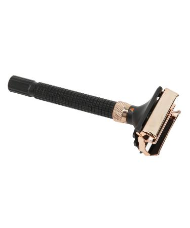 Double Edge Razor Handle - Reusable Metal Safety Razor for Men & Women | Black Eco-Friendly Shaving Solution - Buy Online on GoSupps.com