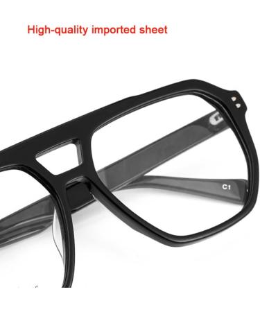 Stylish Xuan Men & Women Reading Glasses | Prescription Large Frame Fashion Eyewear for Presbyopia - Gray +1.5 - Buy Online on GoSupps.com