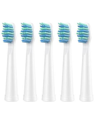 Dada-Tech Electric Toothbrush Replacement Heads for DT-22 - Pack of 5 (White)