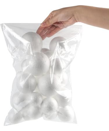 LOKIPA 30-Piece White Polystyrene Foam Balls Set for Art, Crafts, and Decor - 3-8cm Sizes - DIY & School Projects - Buy Online on GoSupps.com