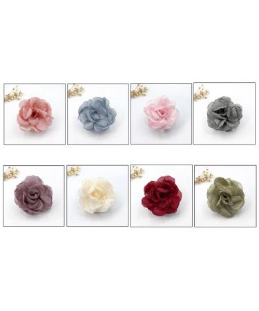 KABELIFE Elegant Ladies Hair Accessories | Flower Hair Clips & Brooches in Wine Red | Stylish Hair Flowers for Every Occasion - Buy Online on GoSupps.com
