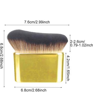PuraQuot Gold Multi-Function Makeup Brush for Loose Baking Powder Blush Self Tanning Brush Self Tanner Applicator Brush Foundation Body Makeup Brushes Self Tan Brush - Buy Online on GoSupps.com