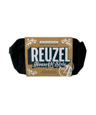 Reuzel Beard Care Set 4-pc | Beard Oil Balm Foam & No Rinse Wash | Stylish Cultural Bag Included - Buy Online on GoSupps.com