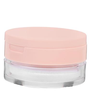Didiseaon Box Powder Puff Case Makeup Cosmetic Jars Loose Powder Bottle Makeup Cases Makeup Powder Puff Pink