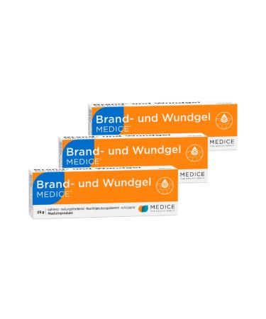 Burn and wound gel from Medice value pack of 3x 25g including a hand balm from Mediexpress