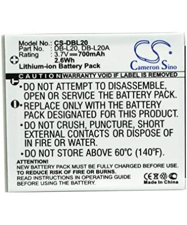 Battery Replacement for Sanyo DB-L20 DB-L20A - Compatible with Xacti DMX-C1 DMX-C4(D/L/N) DMX-C40(S) | Fast International Shipping - Buy Online on GoSupps.com