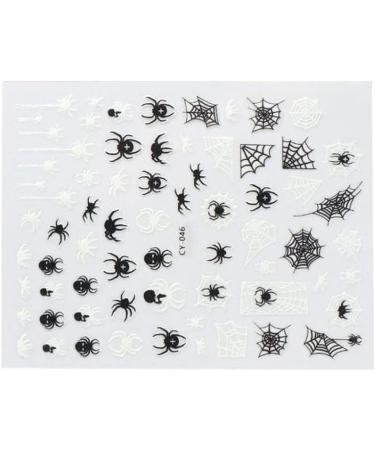 Halloween Nail Sticker Adhesive 3D Luminous Little Monster Nail Art Accessories for Women Style1. - Buy Online on GoSupps.com